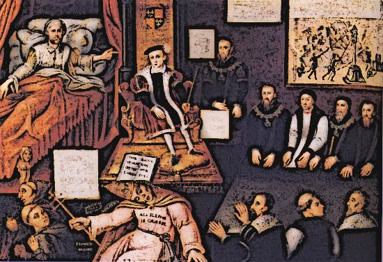 Medieval Kings - King Edward VI in a meeting with the Medieval Pope - Click to Enlarge Medieval Kings - King Edward VI and Pope