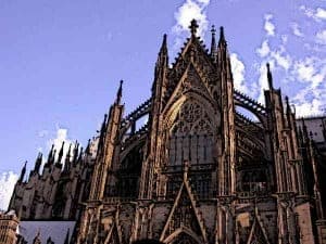 Holy Roman Architecture 3 The Cologne Cathedral in Cologne, Germany.