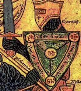 Knights Shields 9 Trinity-knight-ShieldThis type of shield was typically small in size, essentially a trimmed version of the kite shield.