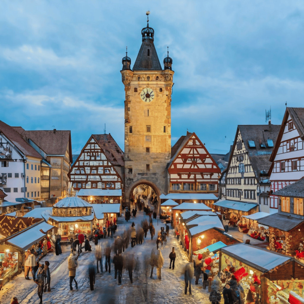 Top 10 Medieval Towns in Germany to Experience a Christmas Market 1 Rothenburg ob der Taubers Reiterlesmarkt at Chr