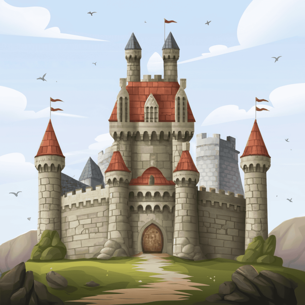 Yuletide Fortresses: Crafting a Medieval Castle from Christmas Boxes – A Step-by-Step Wonderland of Creativity 1 medieval castle illustration
