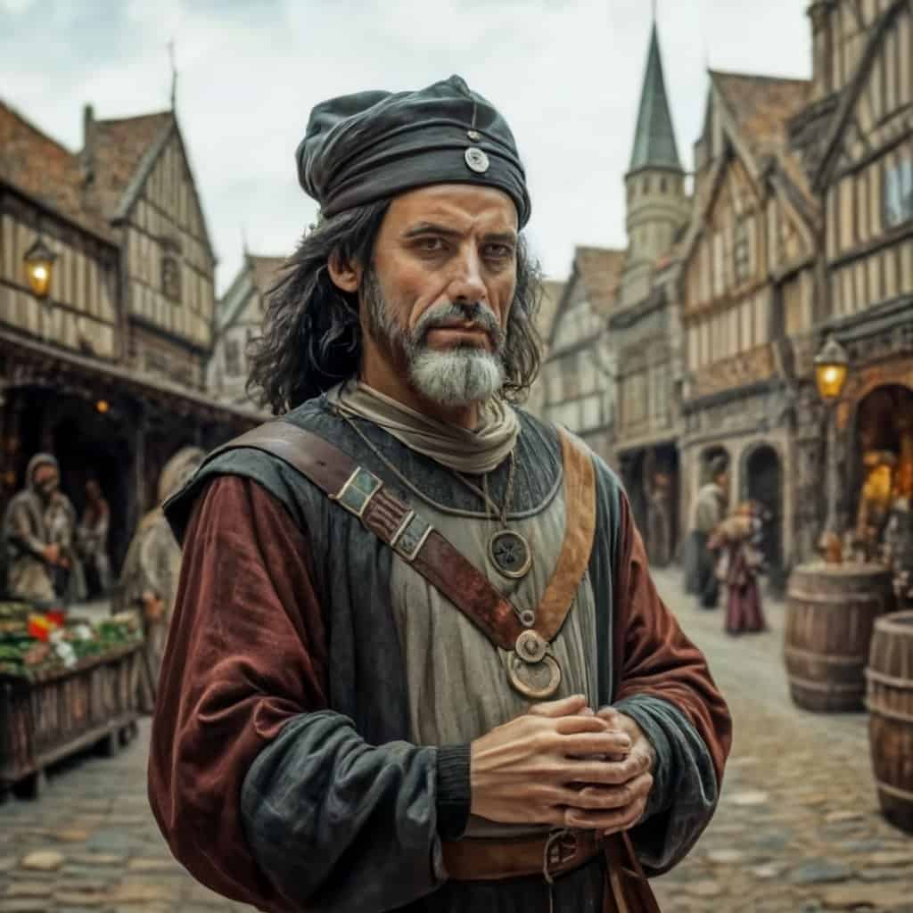 Medieval Europe 8 medieval merchant in medieval town2