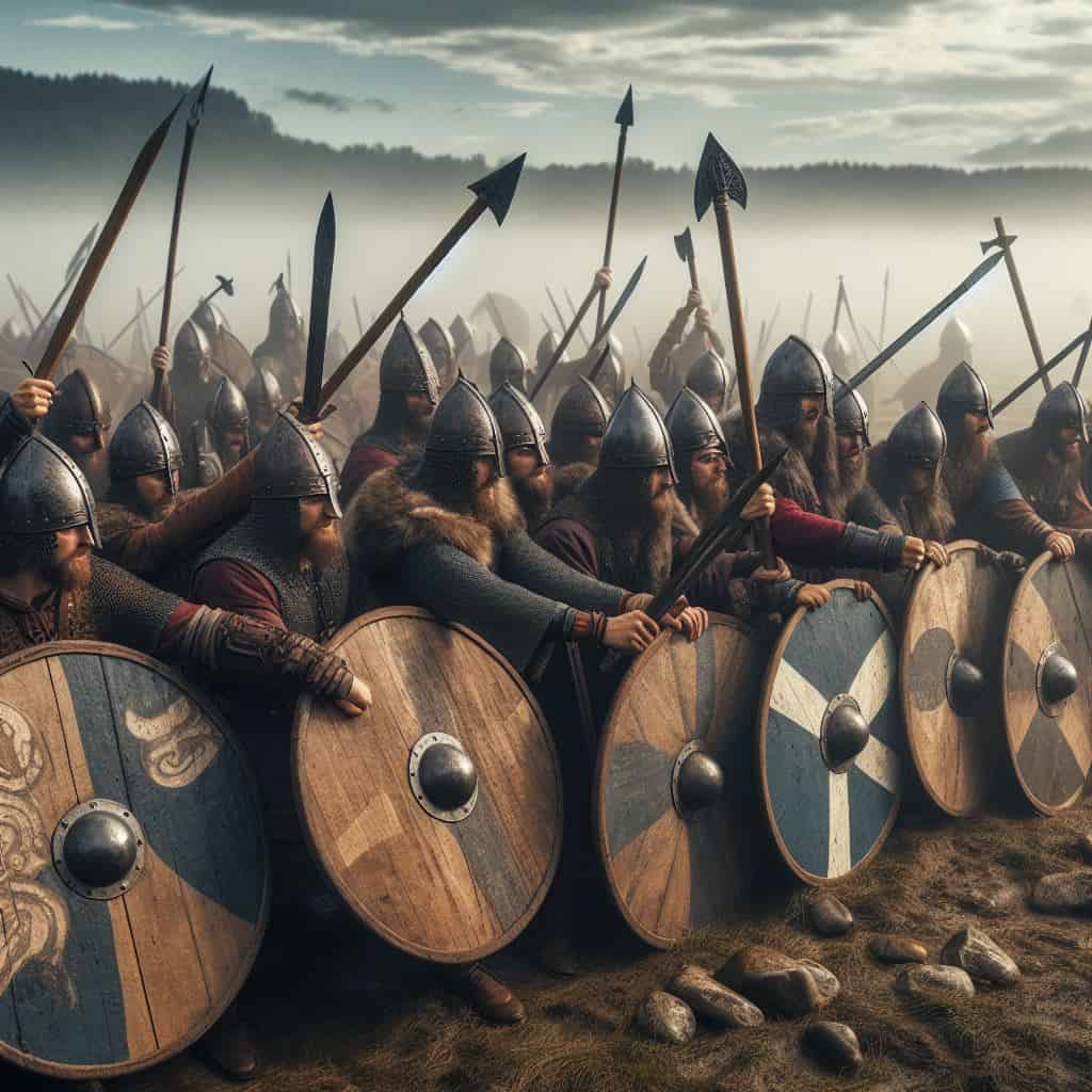 Viking Shields 8 Fortress of Fury: Viking Shield Wall Unleashes Chaos in Epic Battle Formation