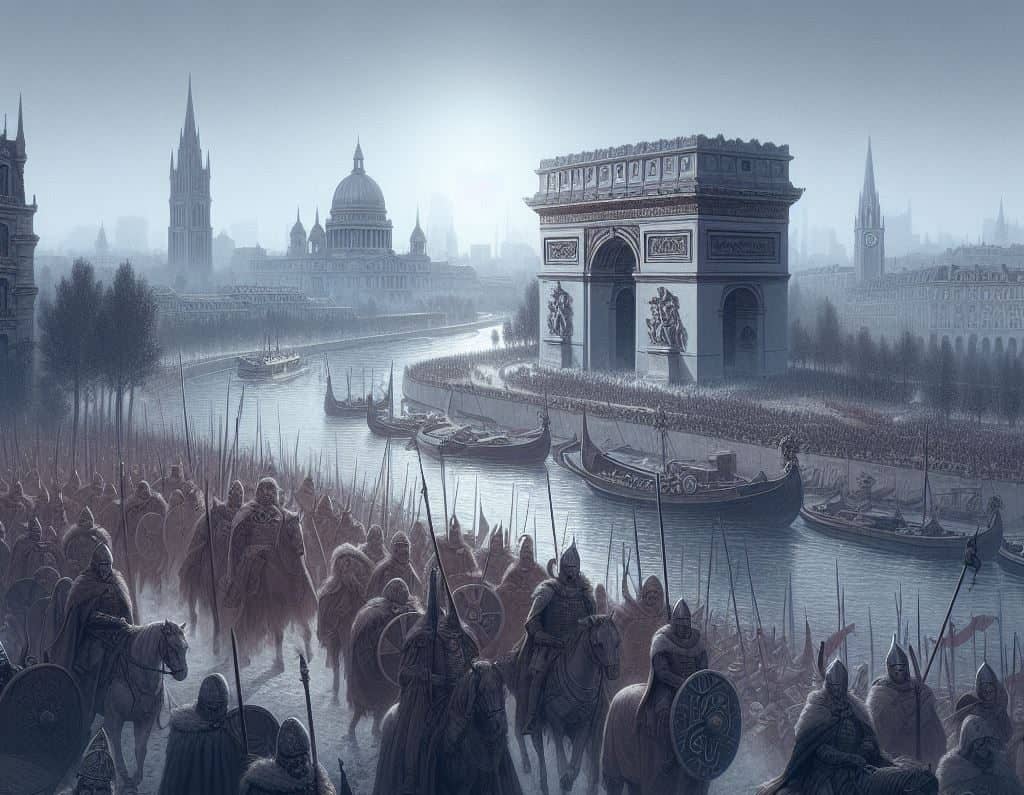 Curse of the Ninth Century: Unraveling Misfortune in the Carolingian Empire 7 Sacking of Paris by Vikings