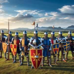 shields armor medieval weapons