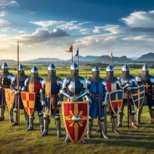 shields armor medieval weapons