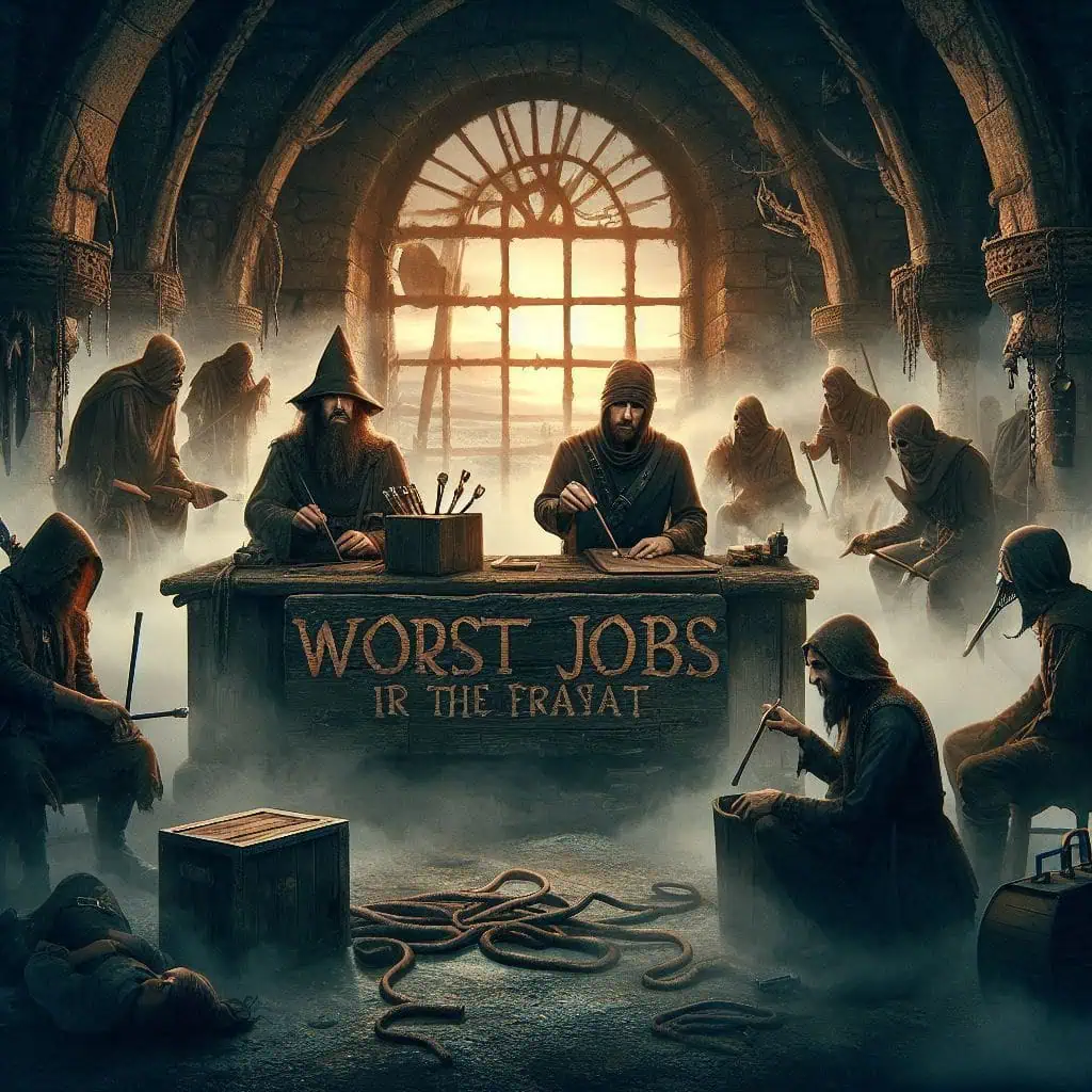 worst jobs in a medieval casttle
