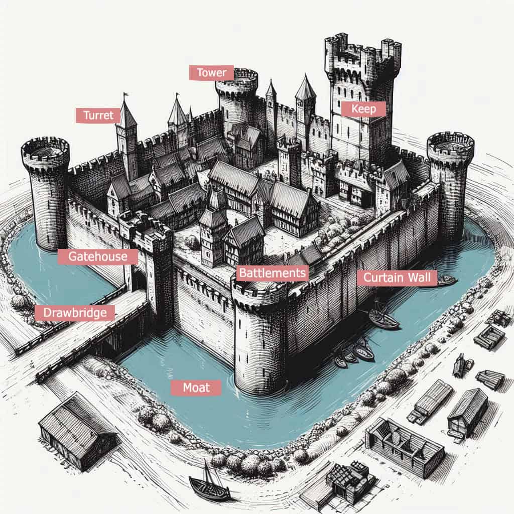 Best Defensive Parts of a Medieval Castle 1 Parts of a Medieval Castle