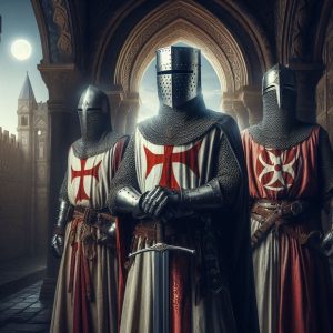knights templar medieval crusades white cloaks red crosses