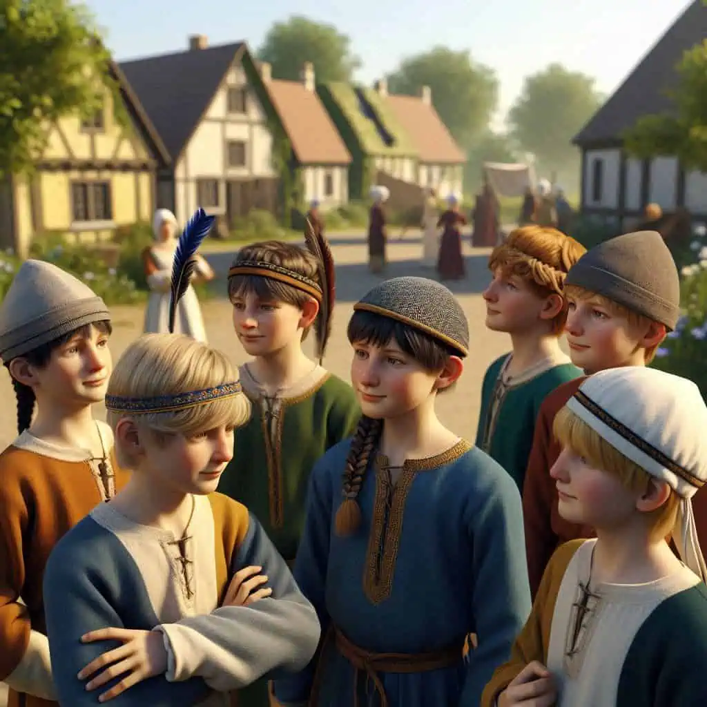 Medieval Hairstyles: Historical Hair & Headwear from Peasants to Nobility 14 medieval boys hairstyles headwear (2)