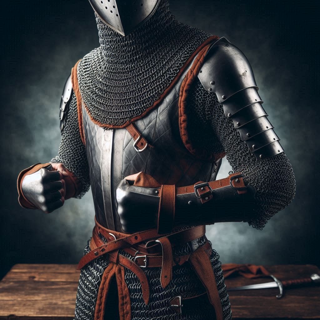 Chainmail Armor: Flexible Medieval Protection Made of Interlocking Rings 2 medieval chainmail armor interlocking rings (2)