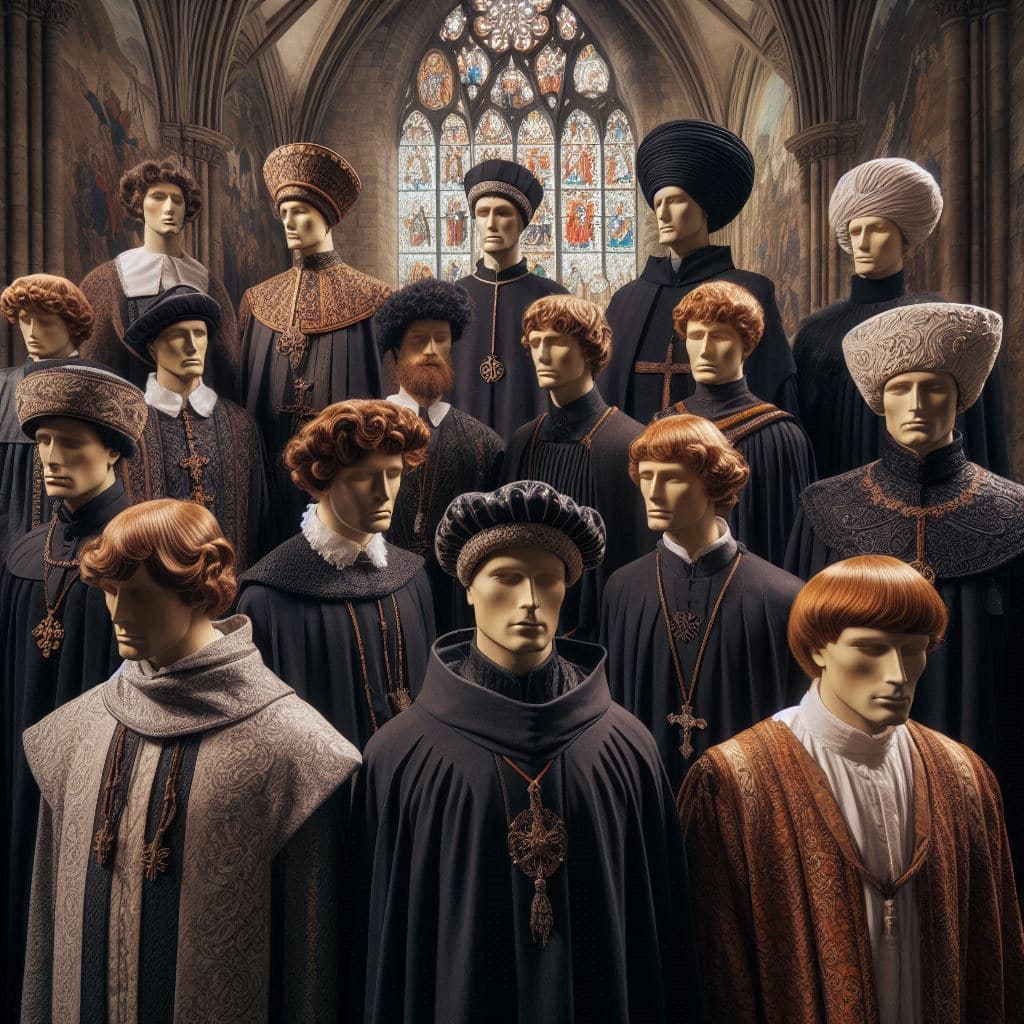 200+ Medieval Hairstyles: Historical Hair & Headwear from Peasants to Nobility 31 medieval clergy hairstyles headwear (2)