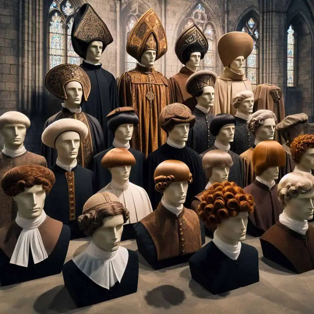Medieval Hairstyles: Historical Hair & Headwear from Peasants to Nobility 33 medieval clergy hairstyles headwear (4)