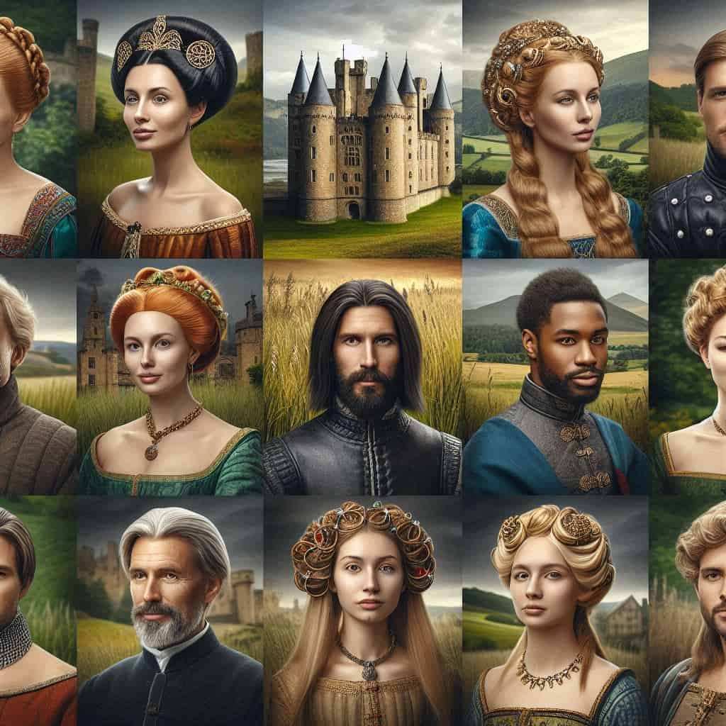 Medieval Hairstyles: Historical Hair & Headwear from Peasants to Nobility 44 medieval hairstyles mix (11)