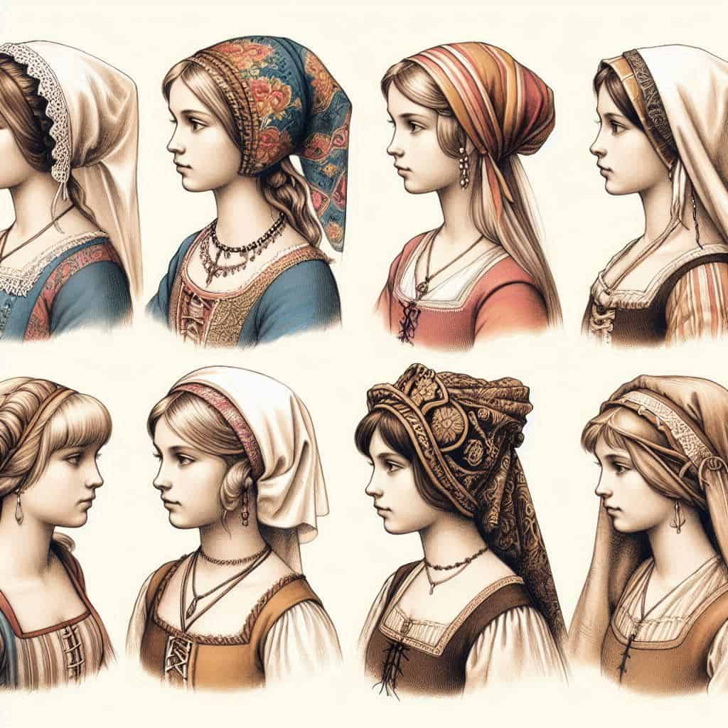200+ Medieval Hairstyles: Historical Hair & Headwear from Peasants to Nobility 19 medieval peasant girls hairstyles headwear