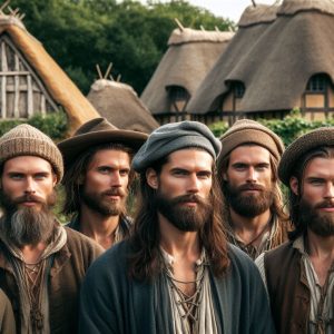 medieval peasant men hairstyles headwear (2)