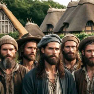 medieval peasant men hairstyles headwear (2)