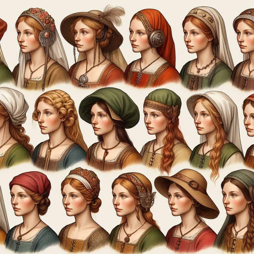 200+ Medieval Hairstyles: Historical Hair & Headwear from Peasants to Nobility 8 medieval women peasants hairstyles headwear