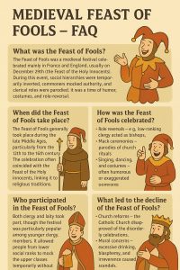 medieval feast of fools infographic