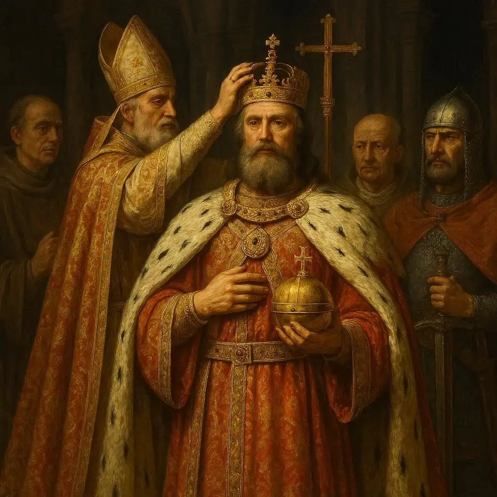 🏰 The 100 Most Important Events of the Middle Ages (500–1500 CE): A Complete Timeline 5 Charlemagne crowned Holy Roman Emperor