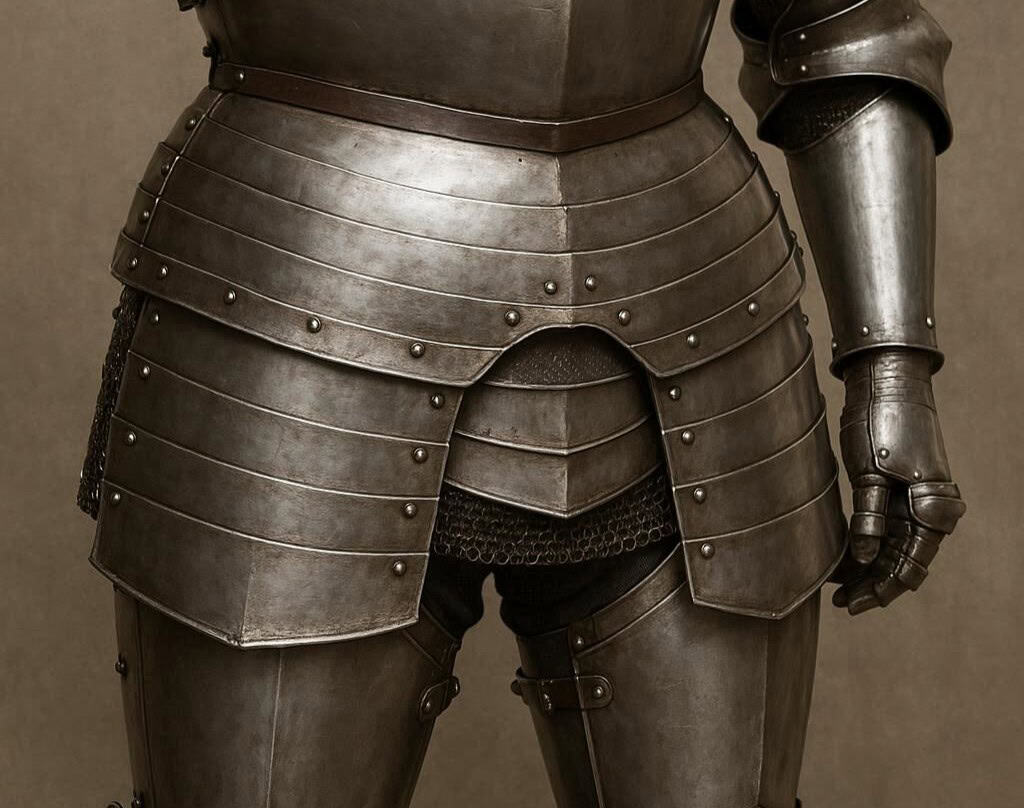 Knightly Protection: How Medieval Armour Safeguarded Warriors 8 faulds and tassets medieval armour parts