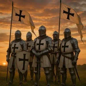 Teutonic Knights, the powerful medieval military order founded during the Crusades