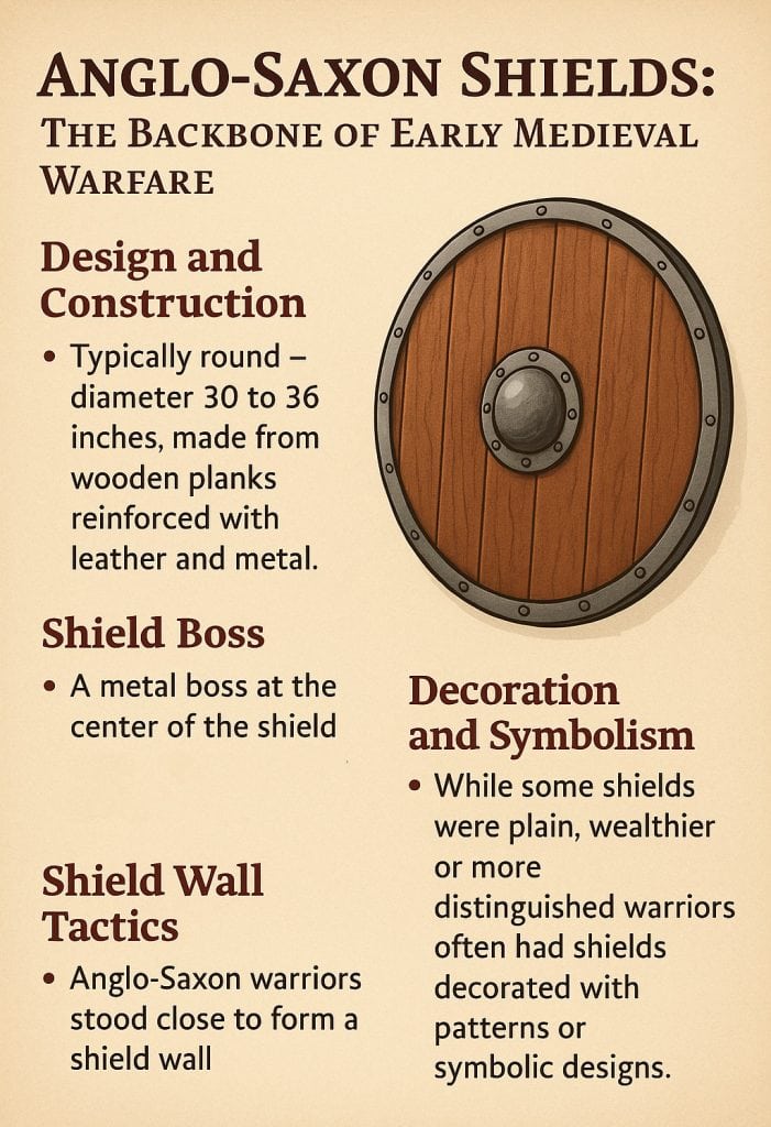 Anglo-Saxon Shields: The Backbone of Early Medieval Warfare 🛡️ 5 Anglo saxon shields infographic