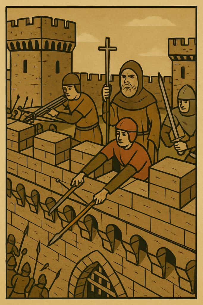 Castle Walls: Medieval Castle Defenses, Design & Construction 2 Defenders of the Castle Walls