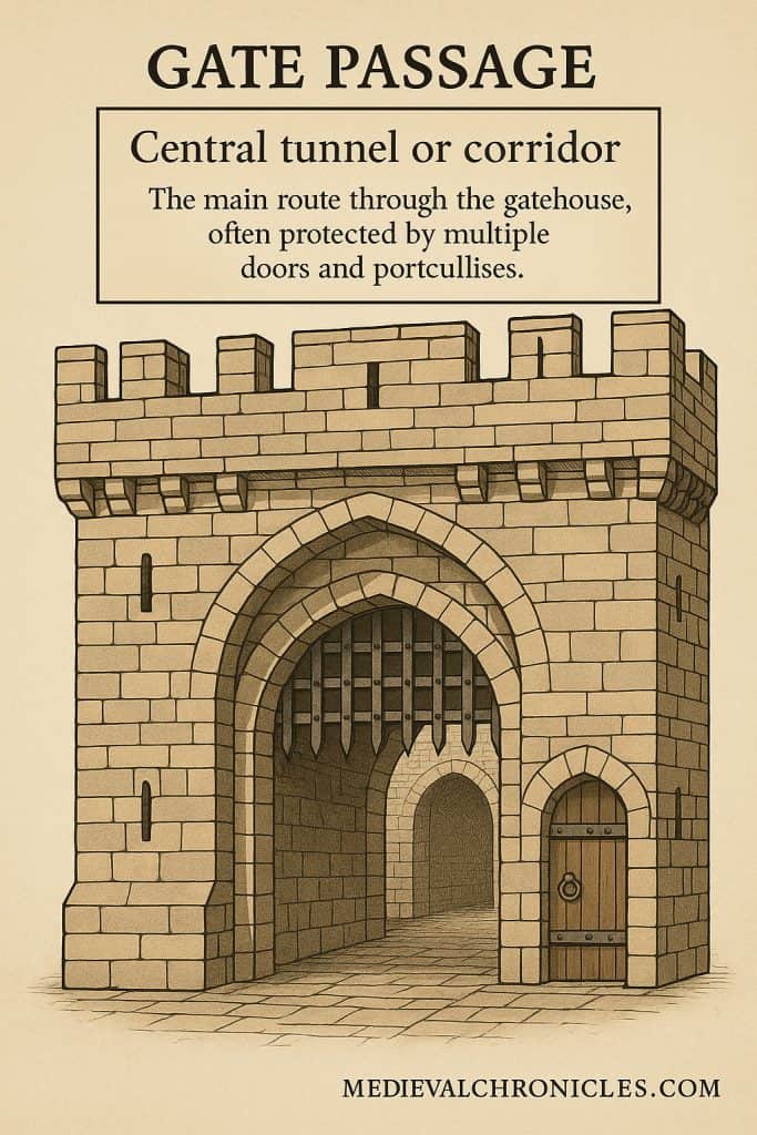 Medieval Gatehouse Passageway Design