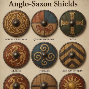 anglo saxon sheild types infographic