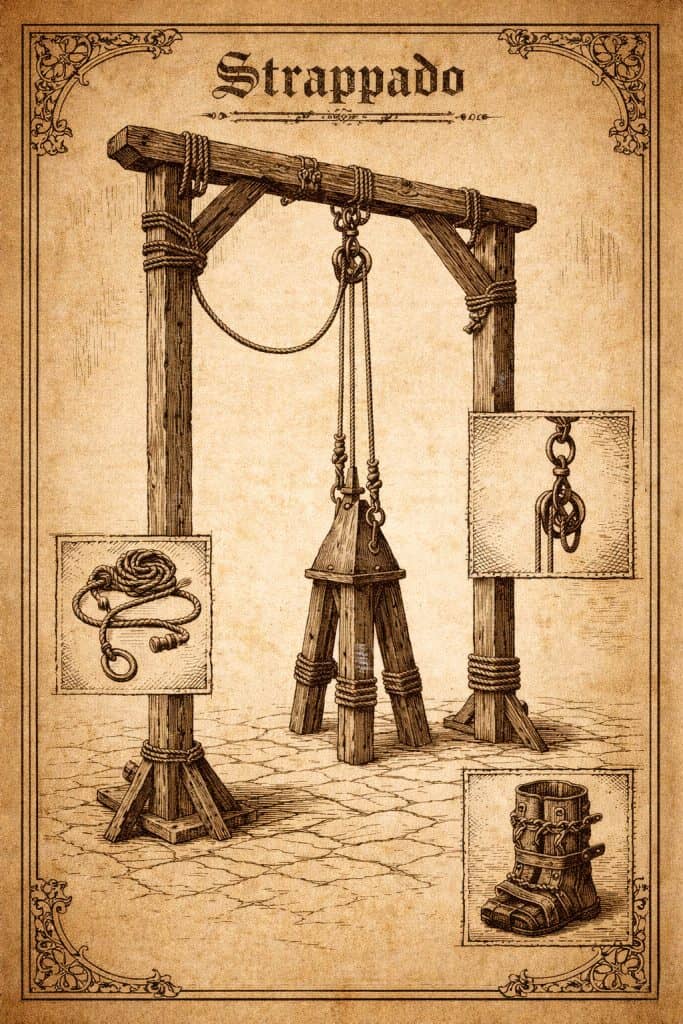 Judas Cradle Torture Device: History, Use, and Debate 2 Judas cradle medieval torture device detailed illustration
