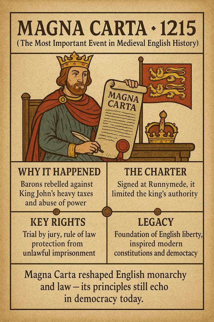 Magna Carta 1215 Infographic