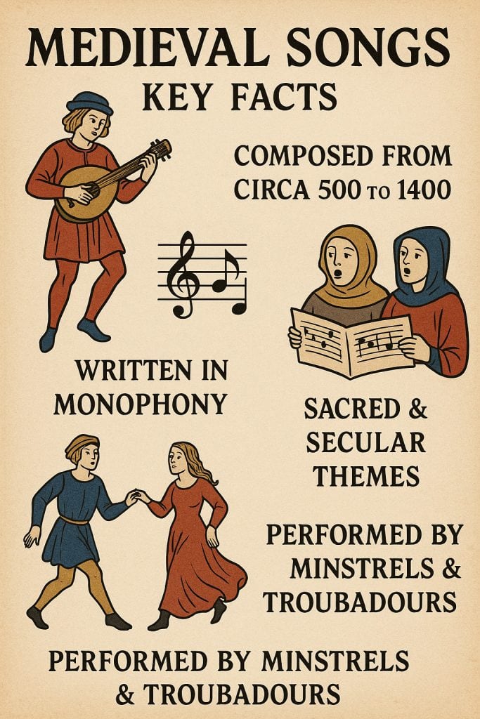 Medieval Songs Facts and Illustrations