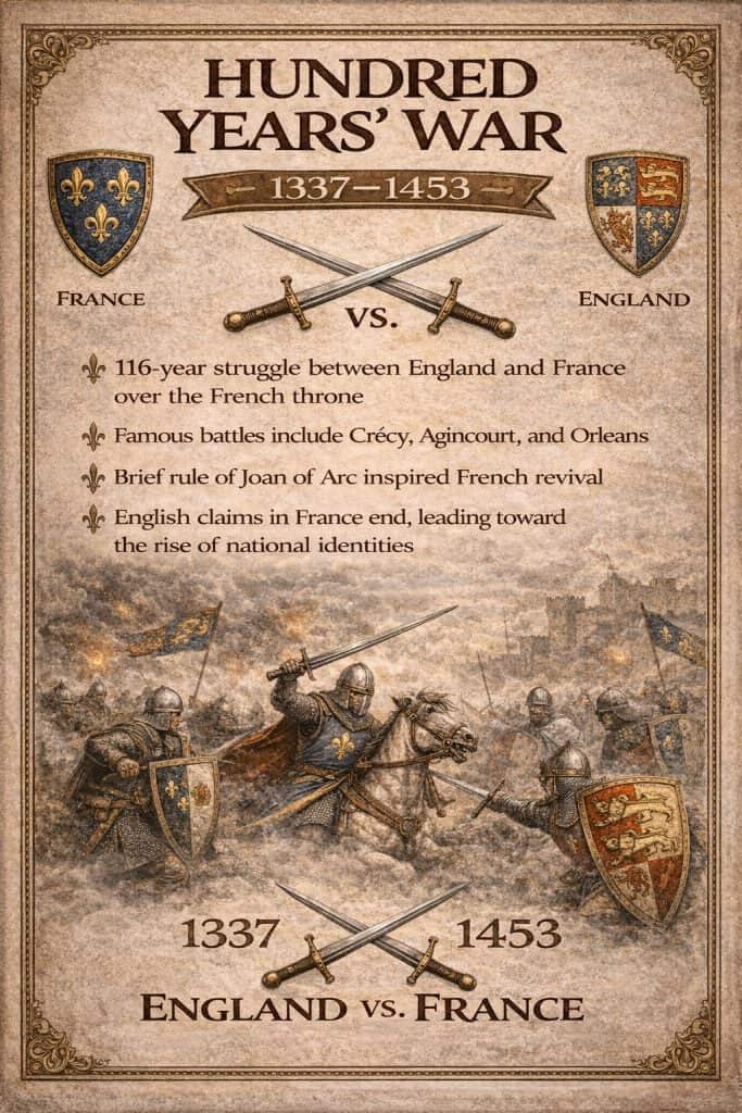 hundred years war 1337 1453 between england and france