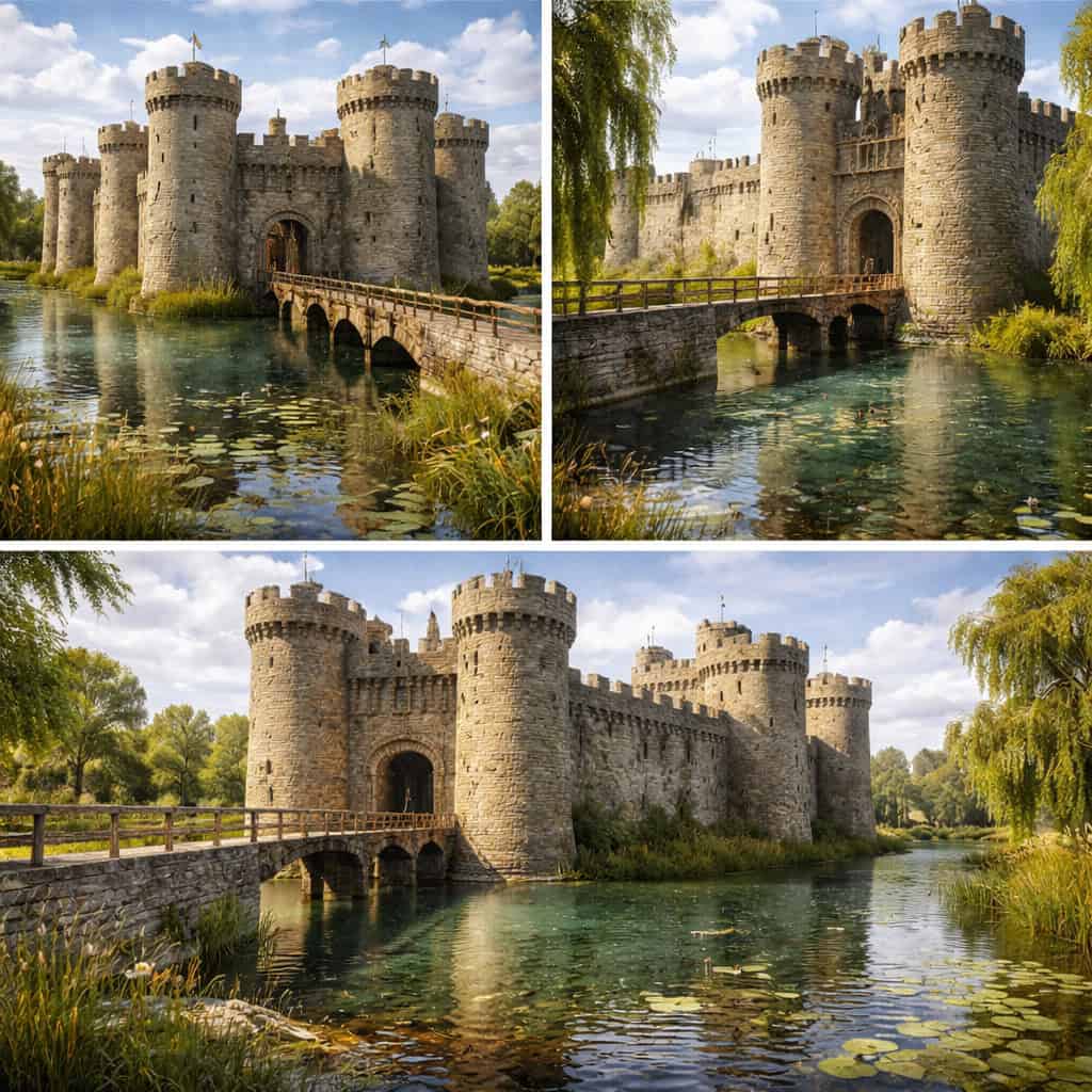 Medieval Architecture History 1 Castle Moat Defense Barrier, Trap & Tactical Advantage