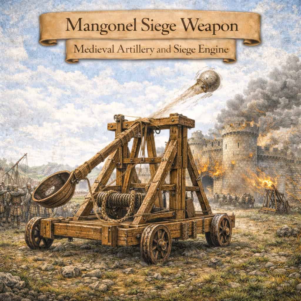 Mangonel Siege Weapon Medieval Artillery Siege Warfare