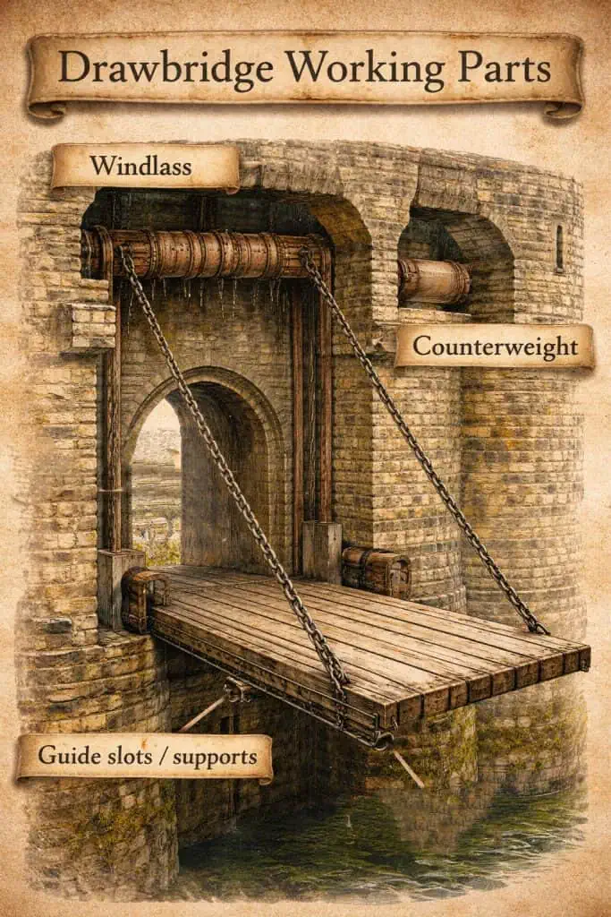 Drawbridge: Parts Of A Medieval Castle