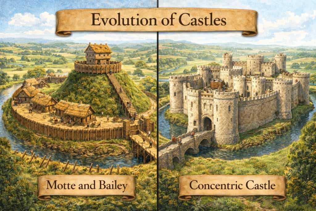 How Were Medieval Castles Built? Construction Methods, Materials, and Timeline 3 evolution of medieval castles