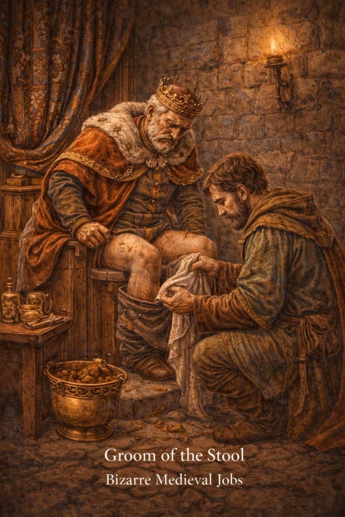 Bizarre Medieval Jobs That Actually Existed 23 groom of the stool strange medieval jobs