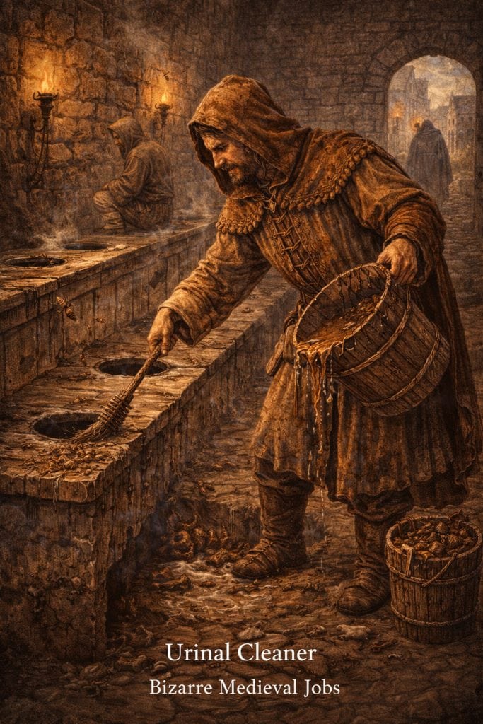 Bizarre Medieval Jobs That Actually Existed 17 urinal cleaner strange medieval jobs