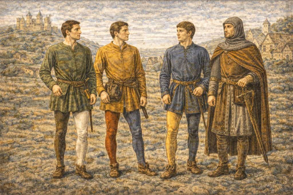 10 Essential Medieval Clothing Items Worn in the Middle Ages 8 Chausses were tight fitting leg coverings that predated modern trousers.