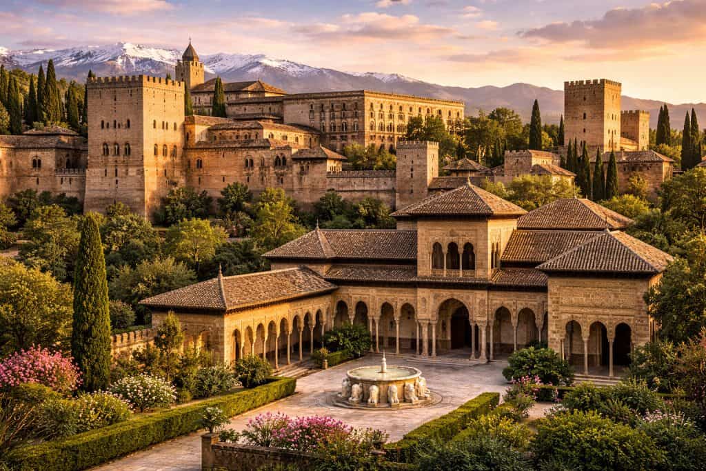 Medieval Architecture History 9 alhambra palace granada spain