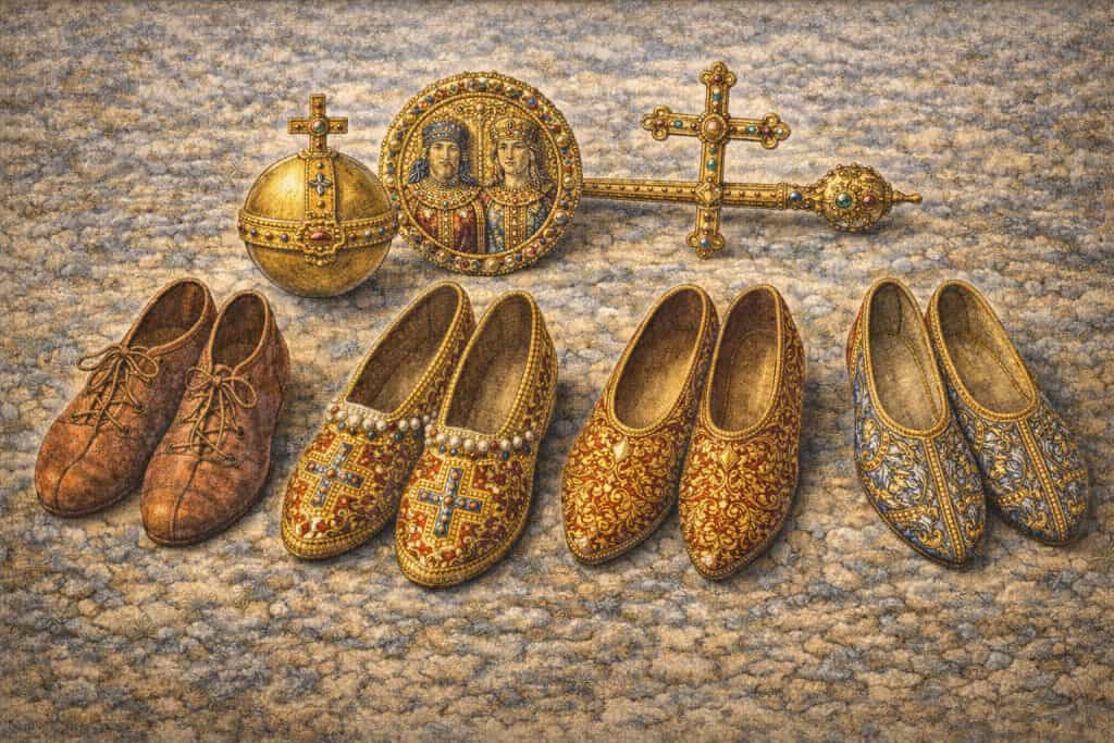 Byzantine Clothing: Fashion, Fabrics, Shoes, and Imperial Dress in the Byzantine Empire 5 byzantine shoes and symbols