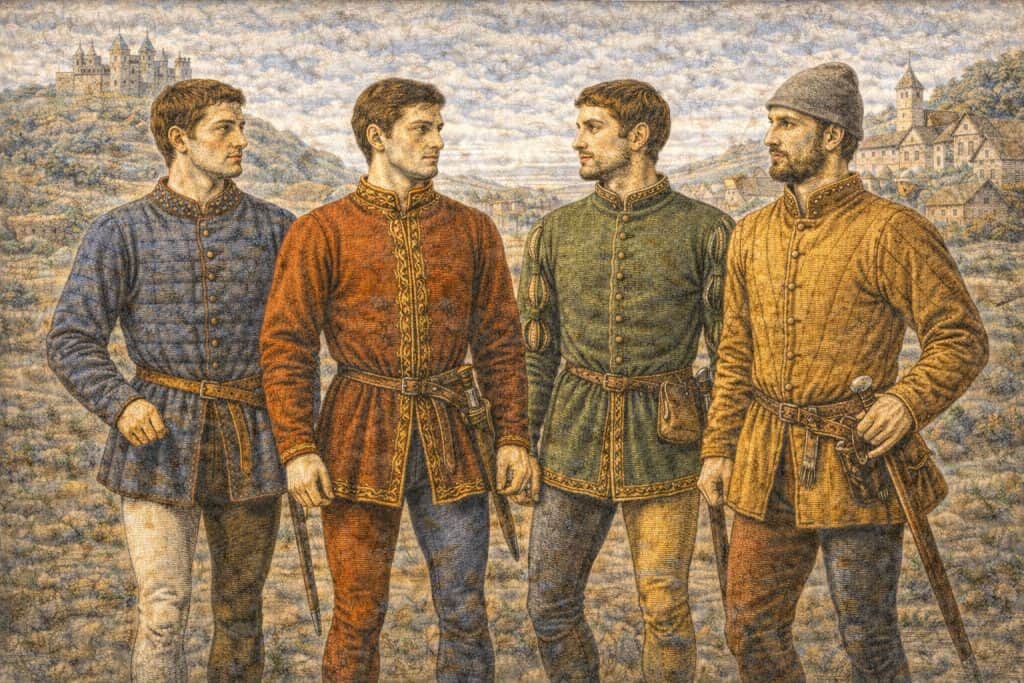 10 Essential Medieval Clothing Items Worn in the Middle Ages 10 styles of medieval doublet worn my medieval males